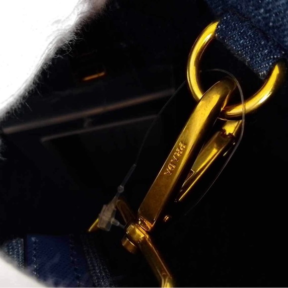 100% AUTHENTIC Prada Canapa Avio Demin - Picture 11 of 14